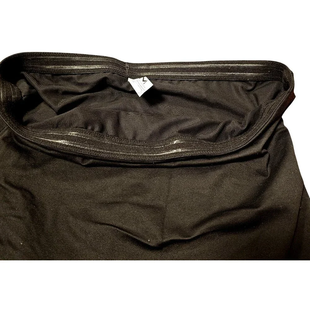 High-Waisted Black Shapewear Shorts By Maidenform 2XL Nylon & Elastane With Cott